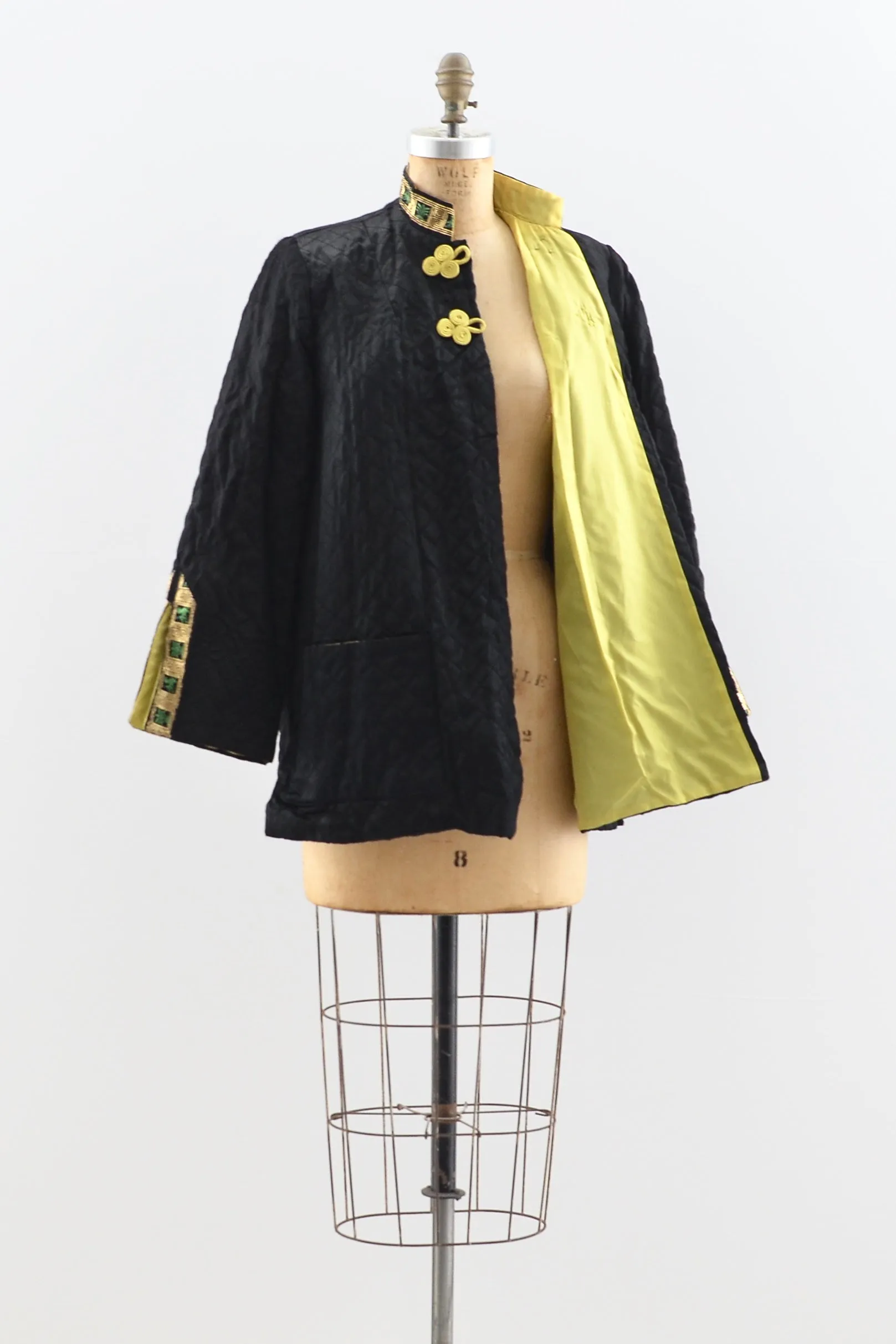 1950s Quilted Jacket / S M