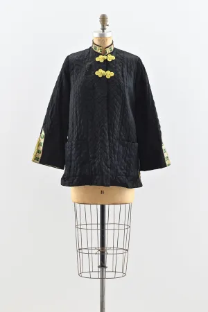 1950s Quilted Jacket / S M