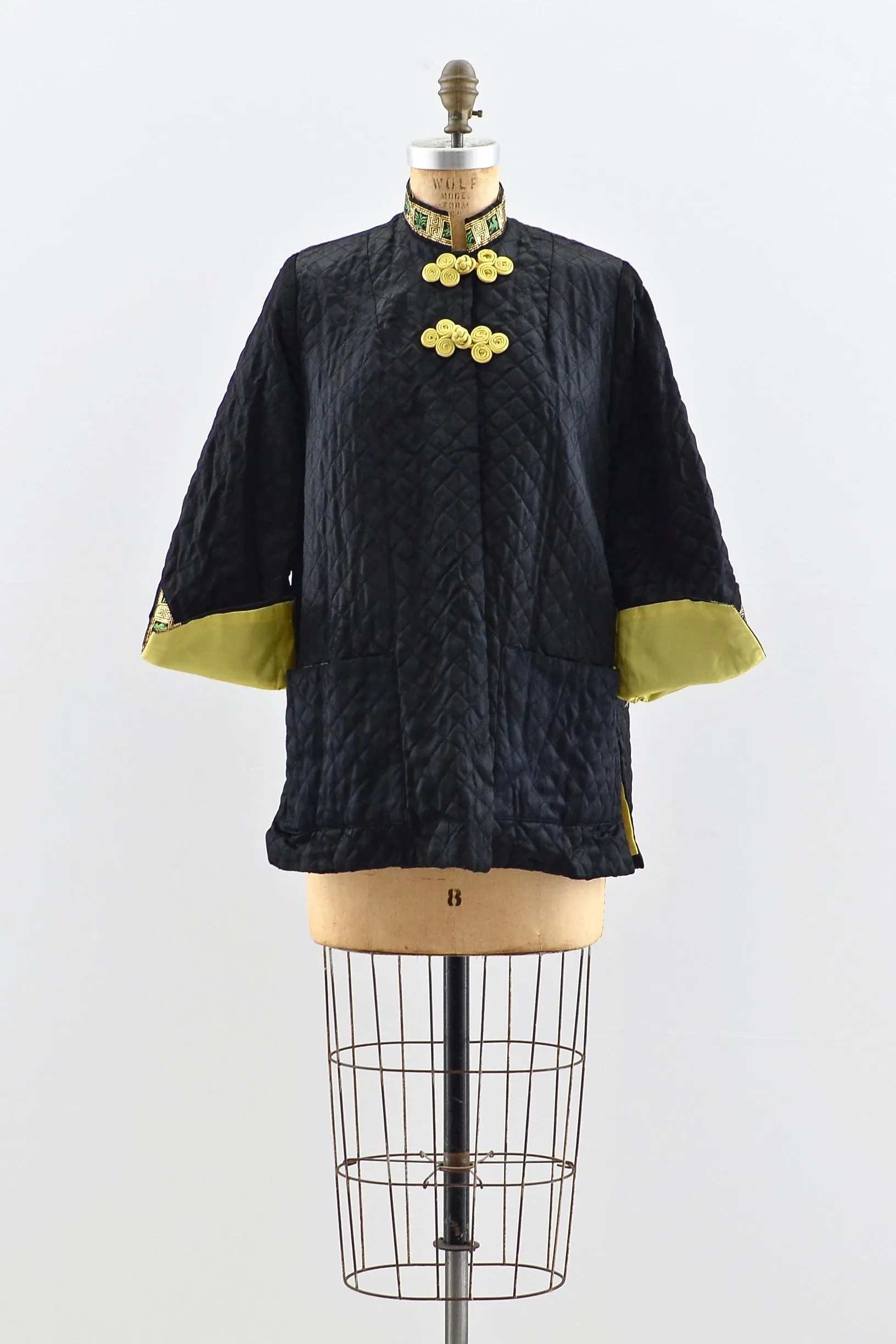 1950s Quilted Jacket / S M