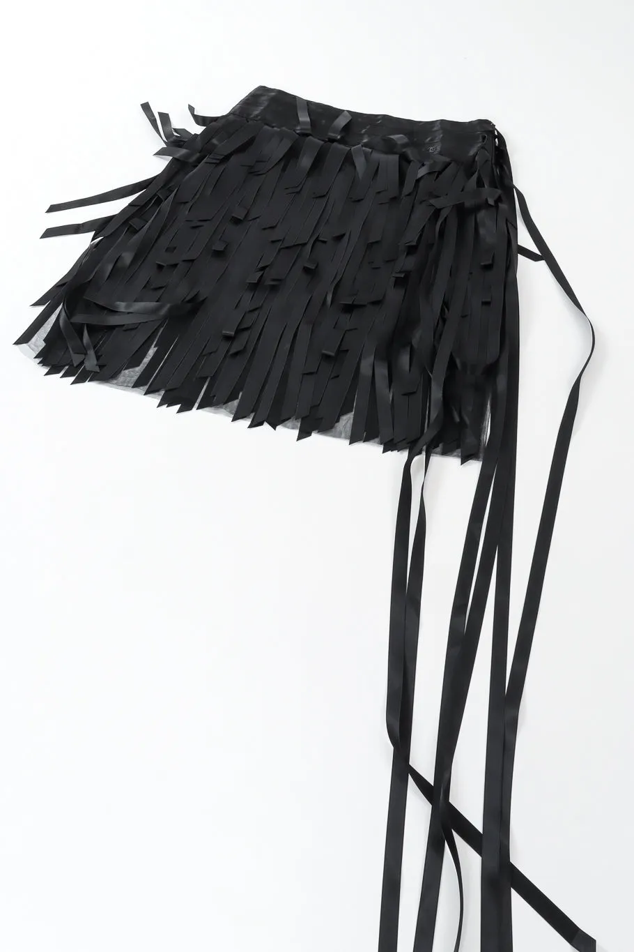 2005A Ribbon Car Wash Silk Skirt