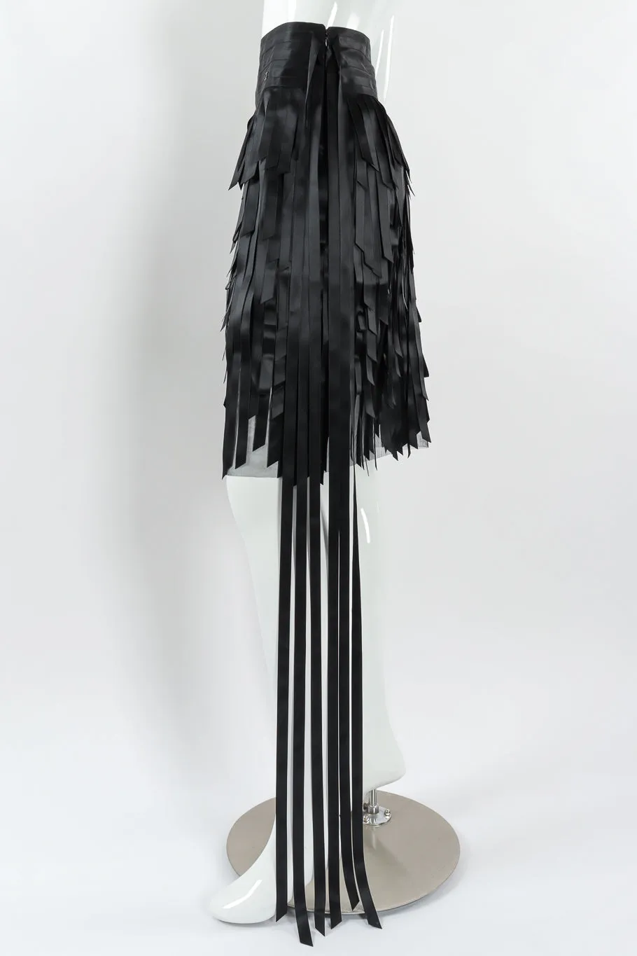 2005A Ribbon Car Wash Silk Skirt