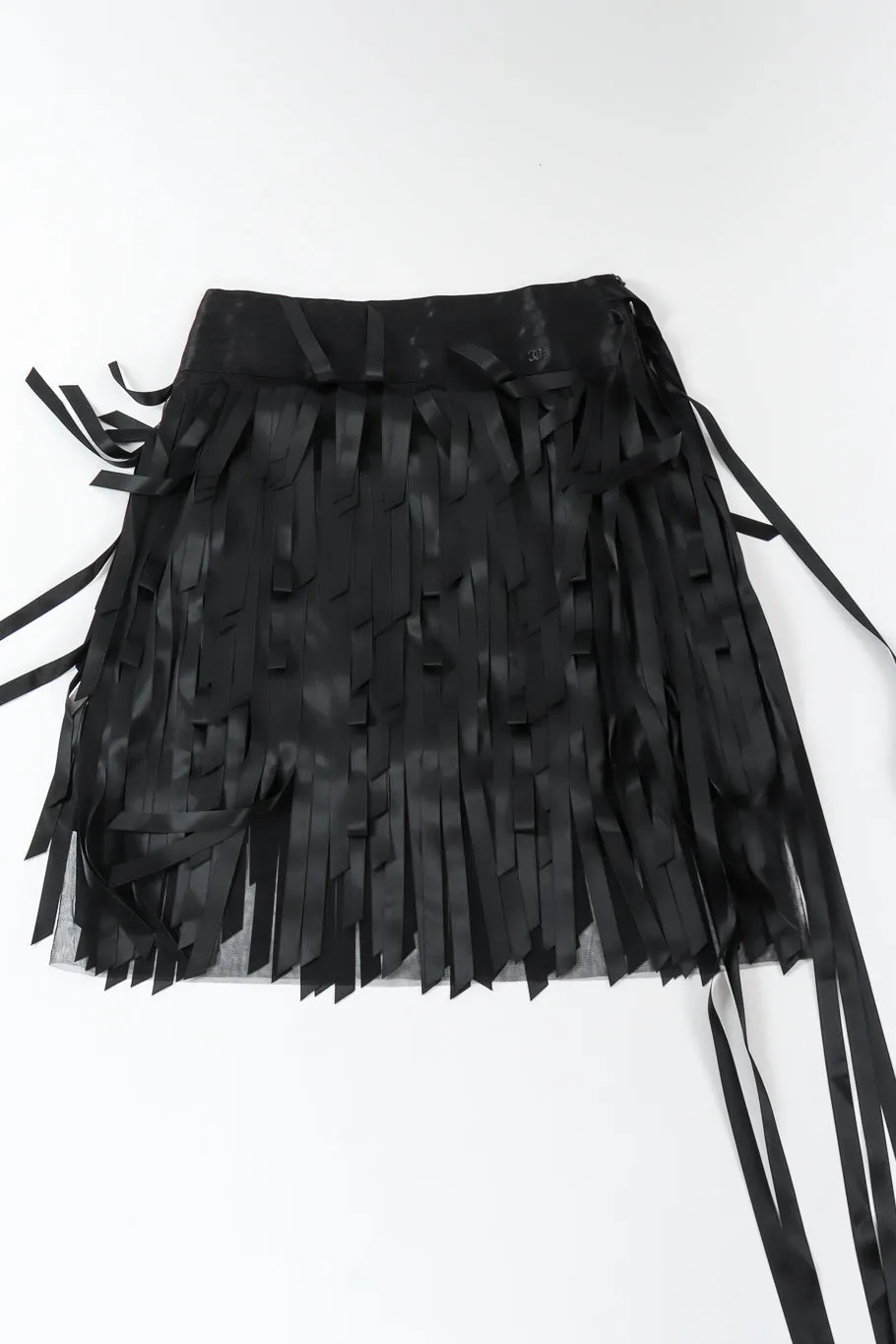 2005A Ribbon Car Wash Silk Skirt