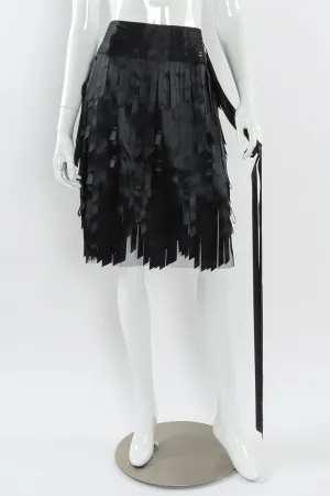 2005A Ribbon Car Wash Silk Skirt