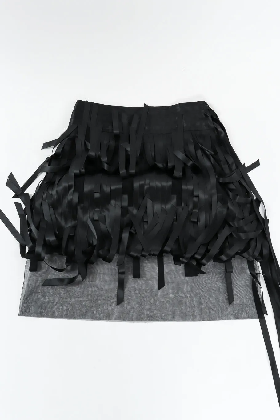 2005A Ribbon Car Wash Silk Skirt