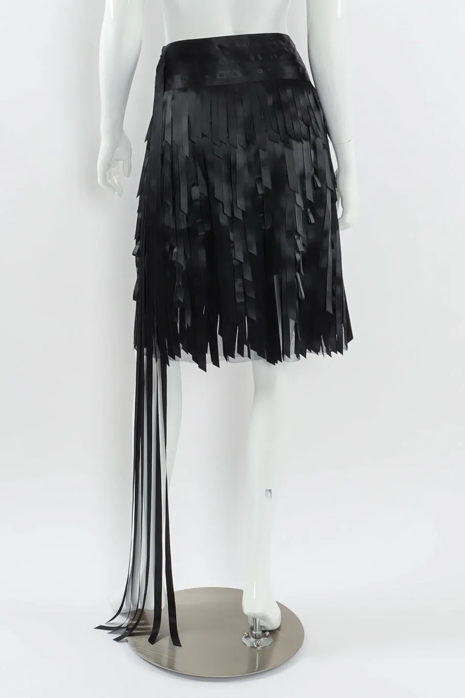 2005A Ribbon Car Wash Silk Skirt