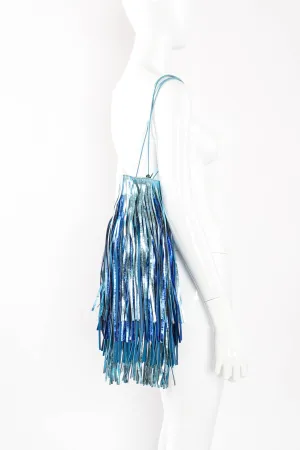 2018 S/S Metallic Fringe Bucket Bag