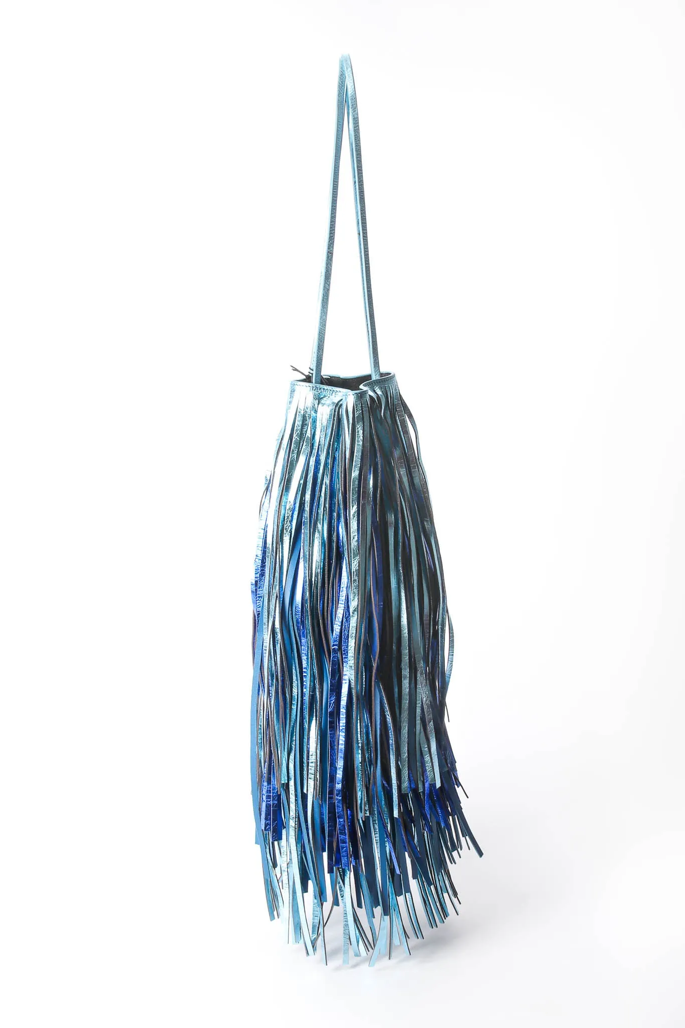 2018 S/S Metallic Fringe Bucket Bag