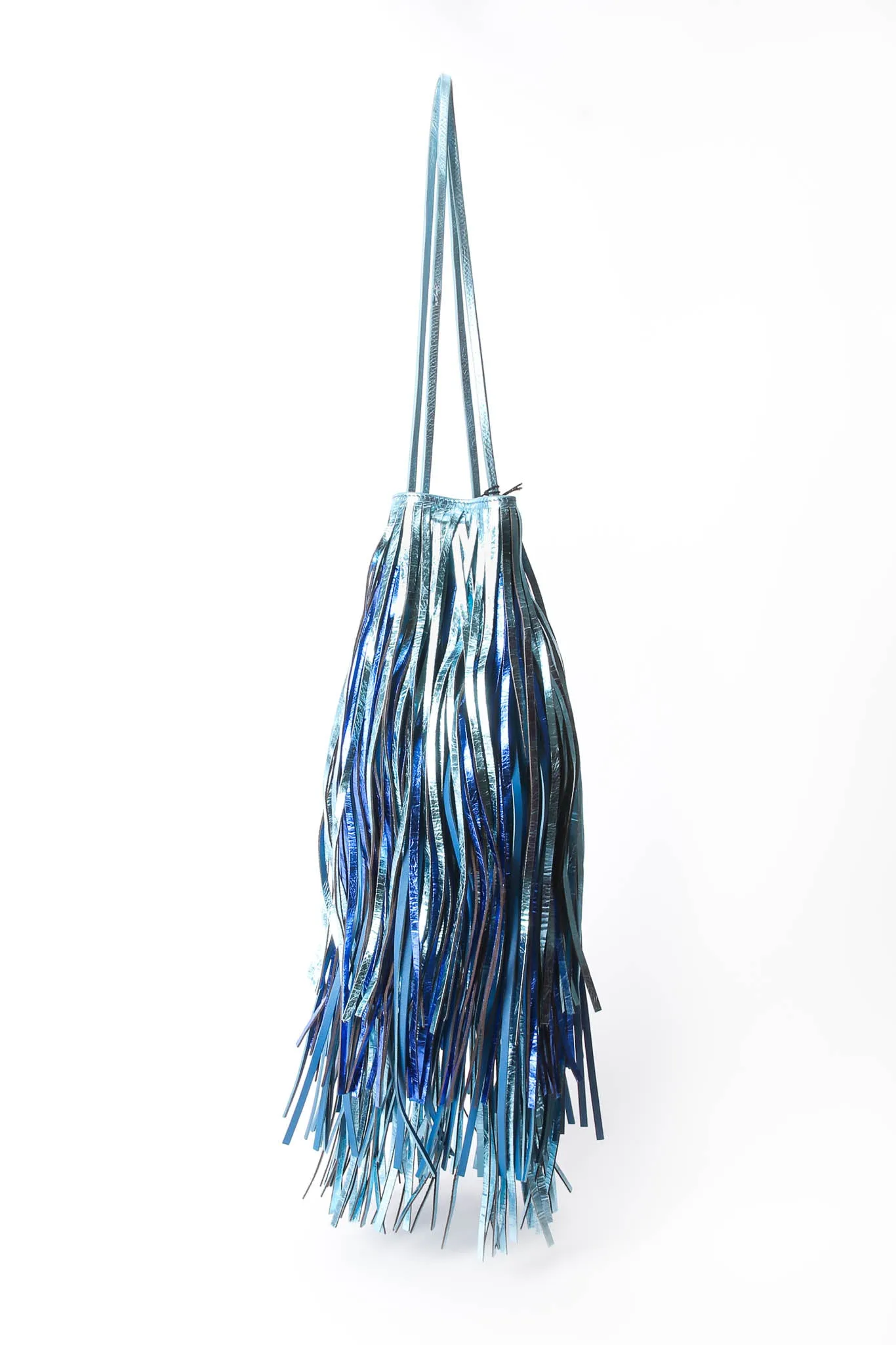 2018 S/S Metallic Fringe Bucket Bag