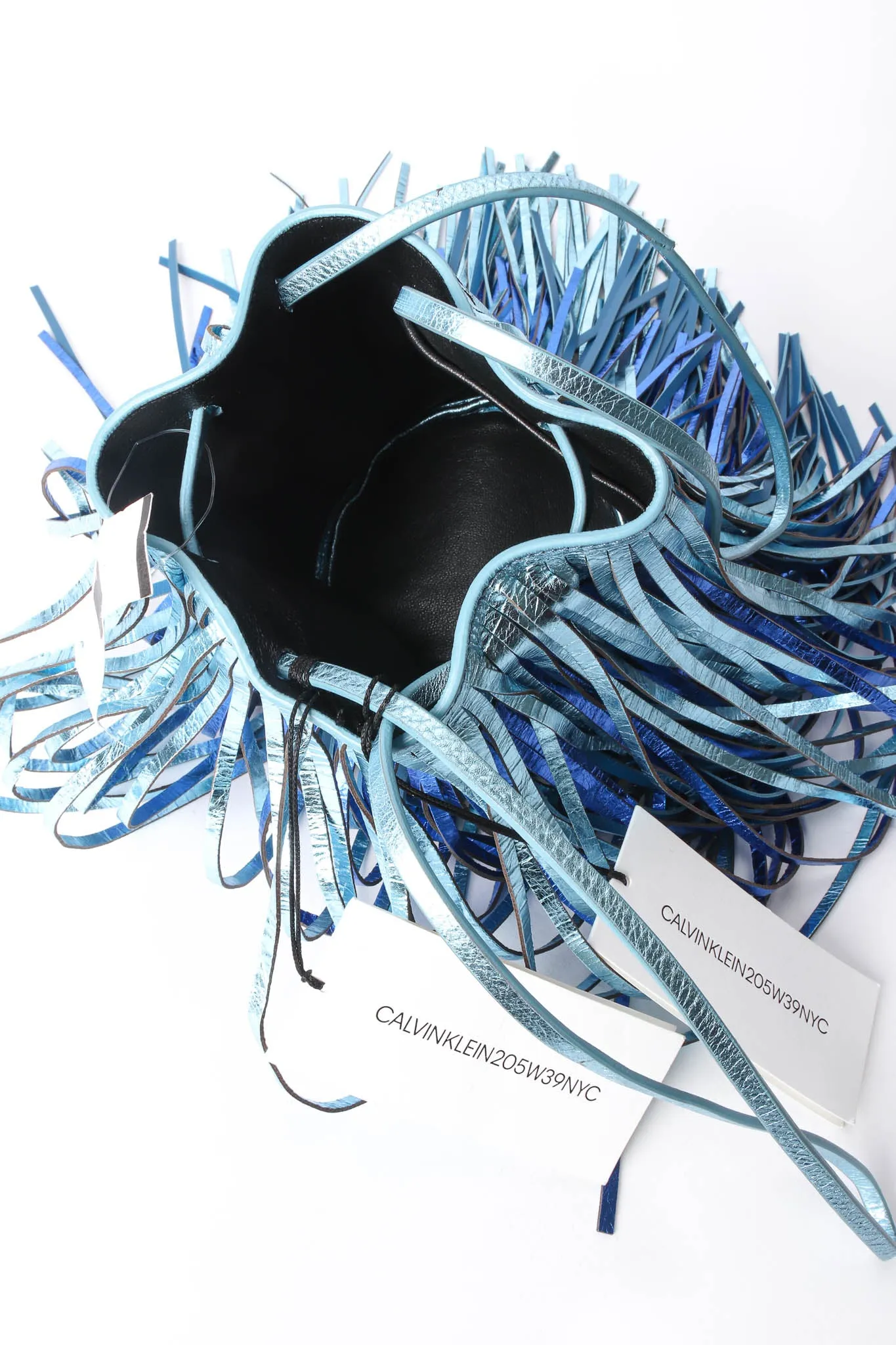 2018 S/S Metallic Fringe Bucket Bag
