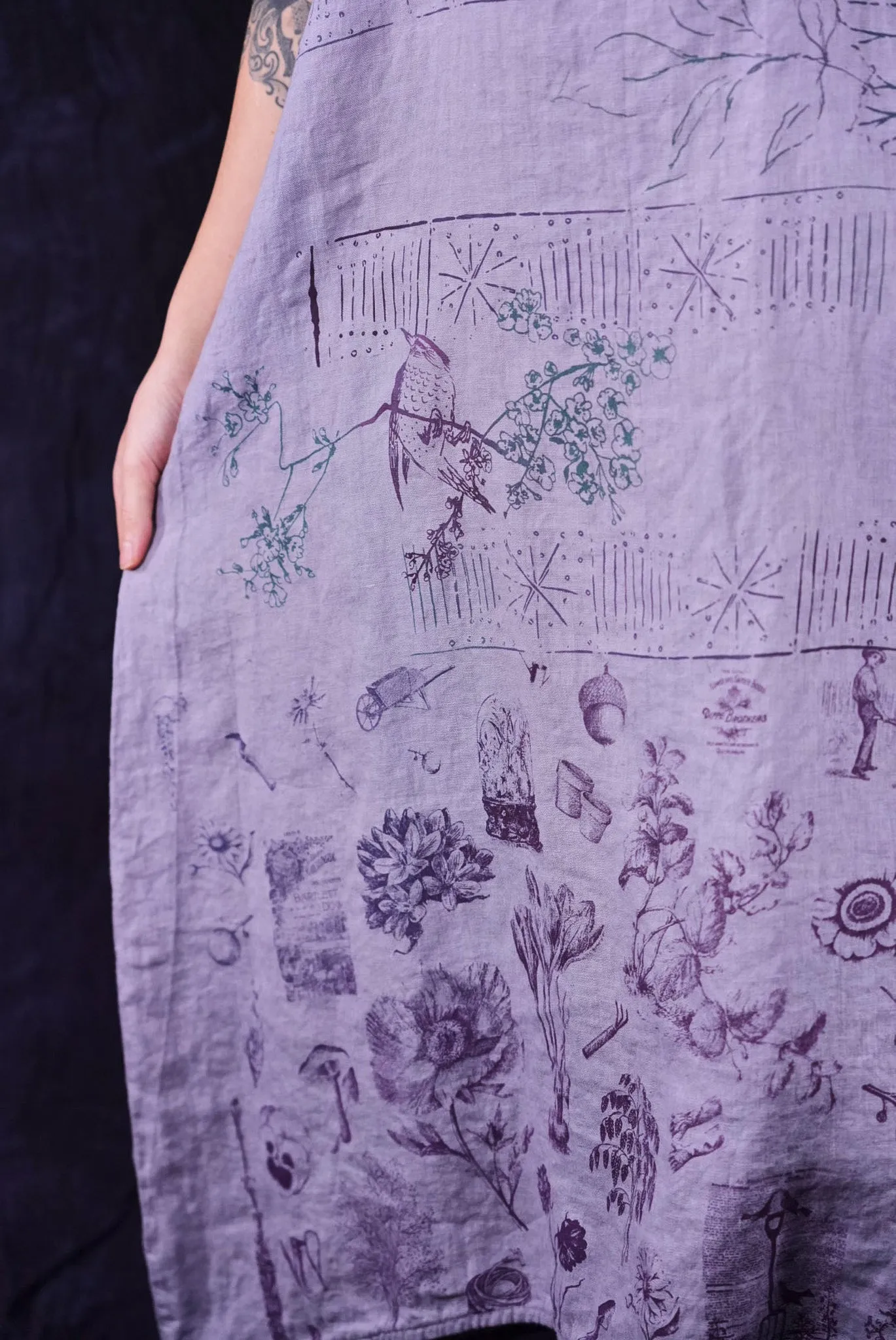 2337 Linen Sundress Amethyst-P