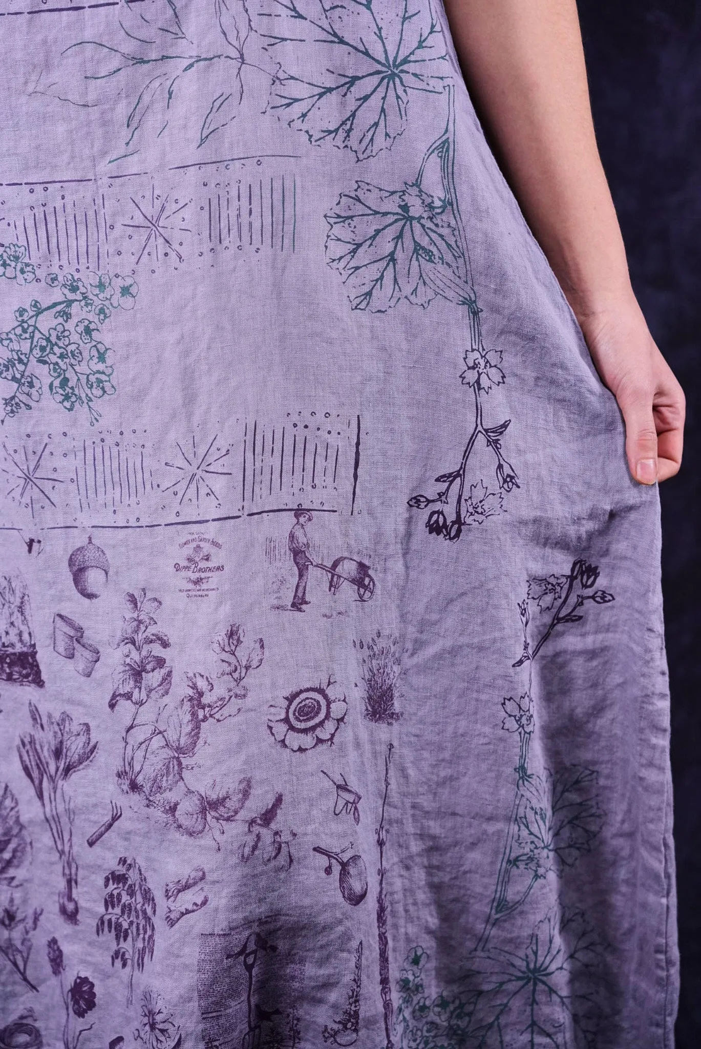 2337 Linen Sundress Amethyst-P