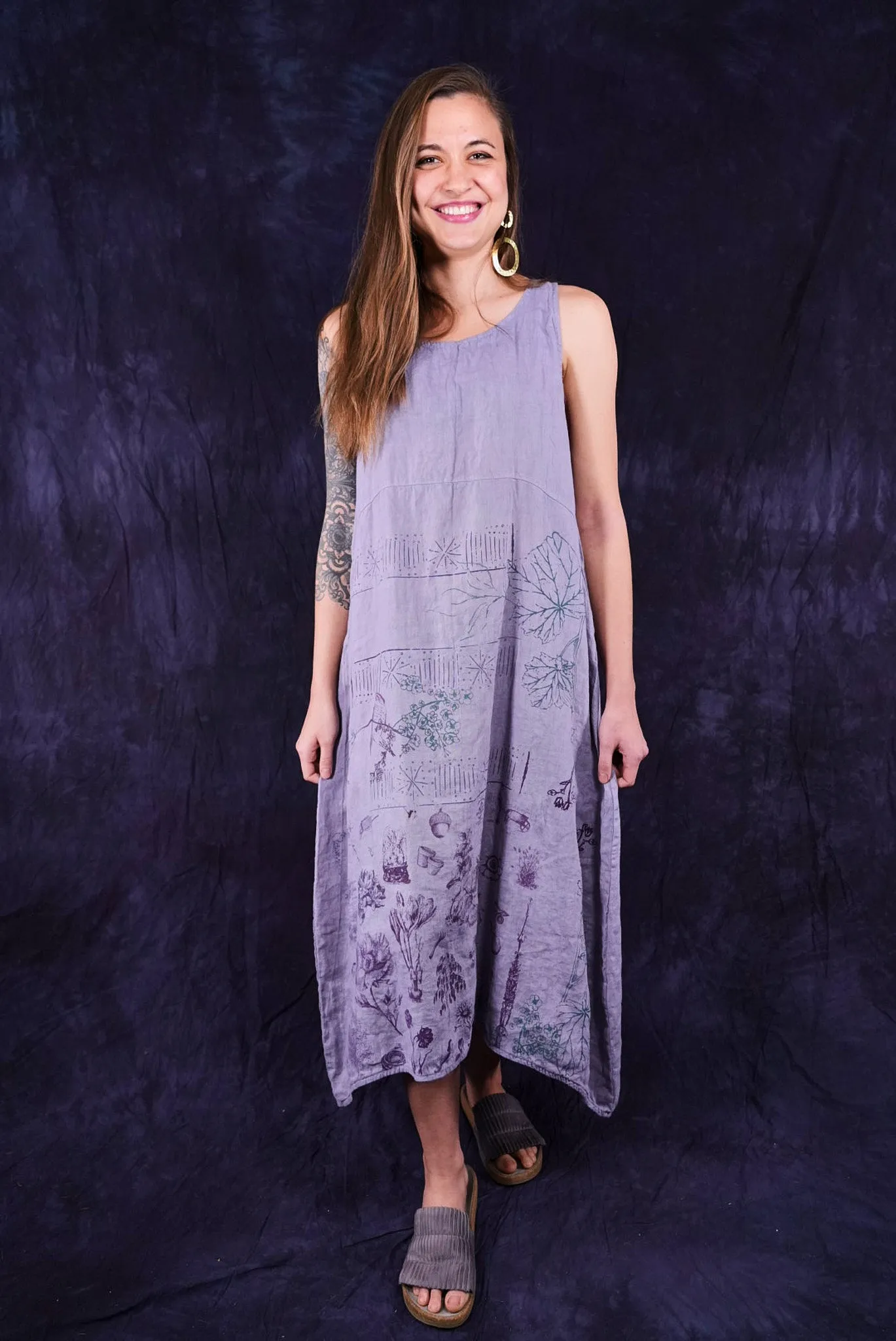 2337 Linen Sundress Amethyst-P