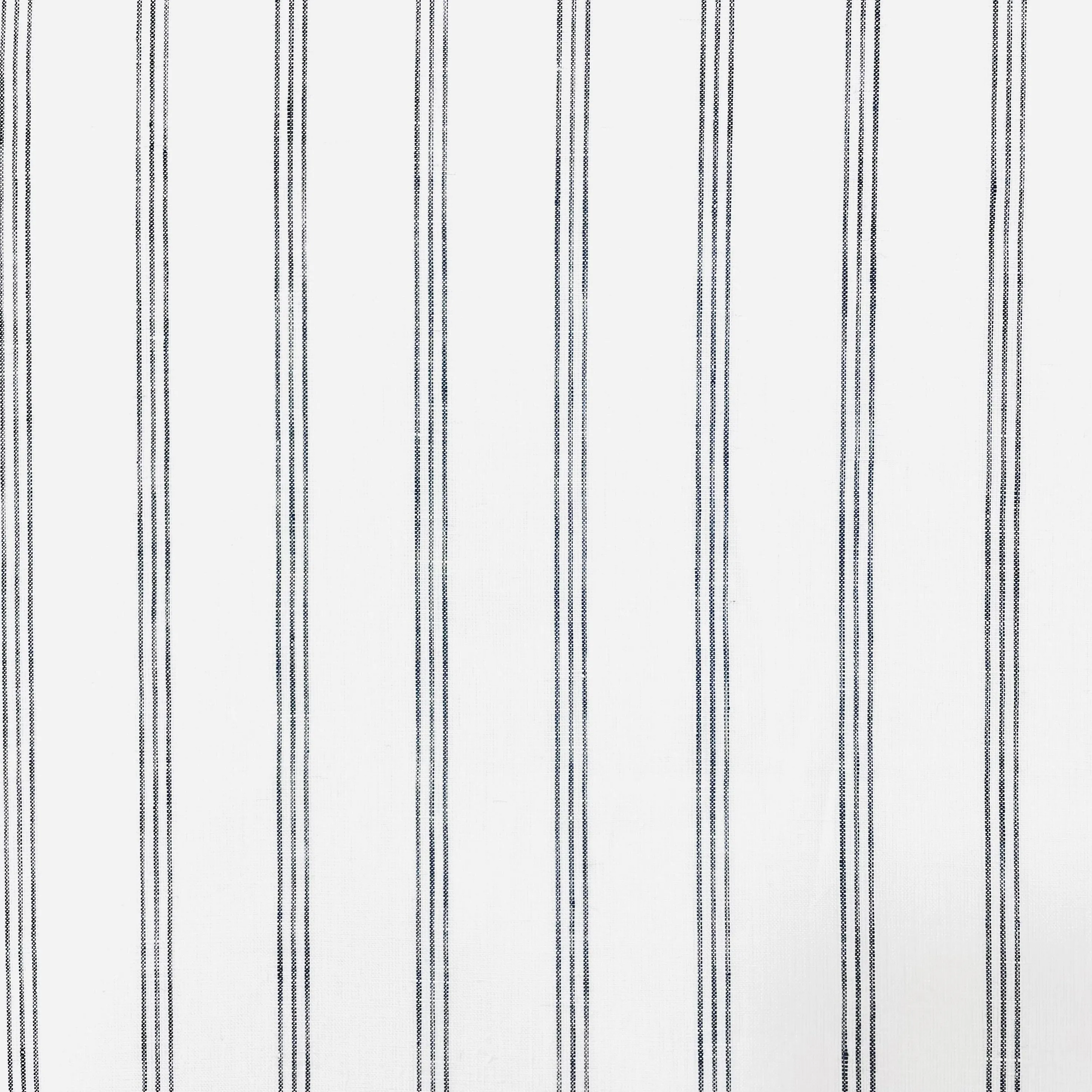3 Thin Dark Grey Striped 100% Natural Linen Fabric By The Yard/CL1044