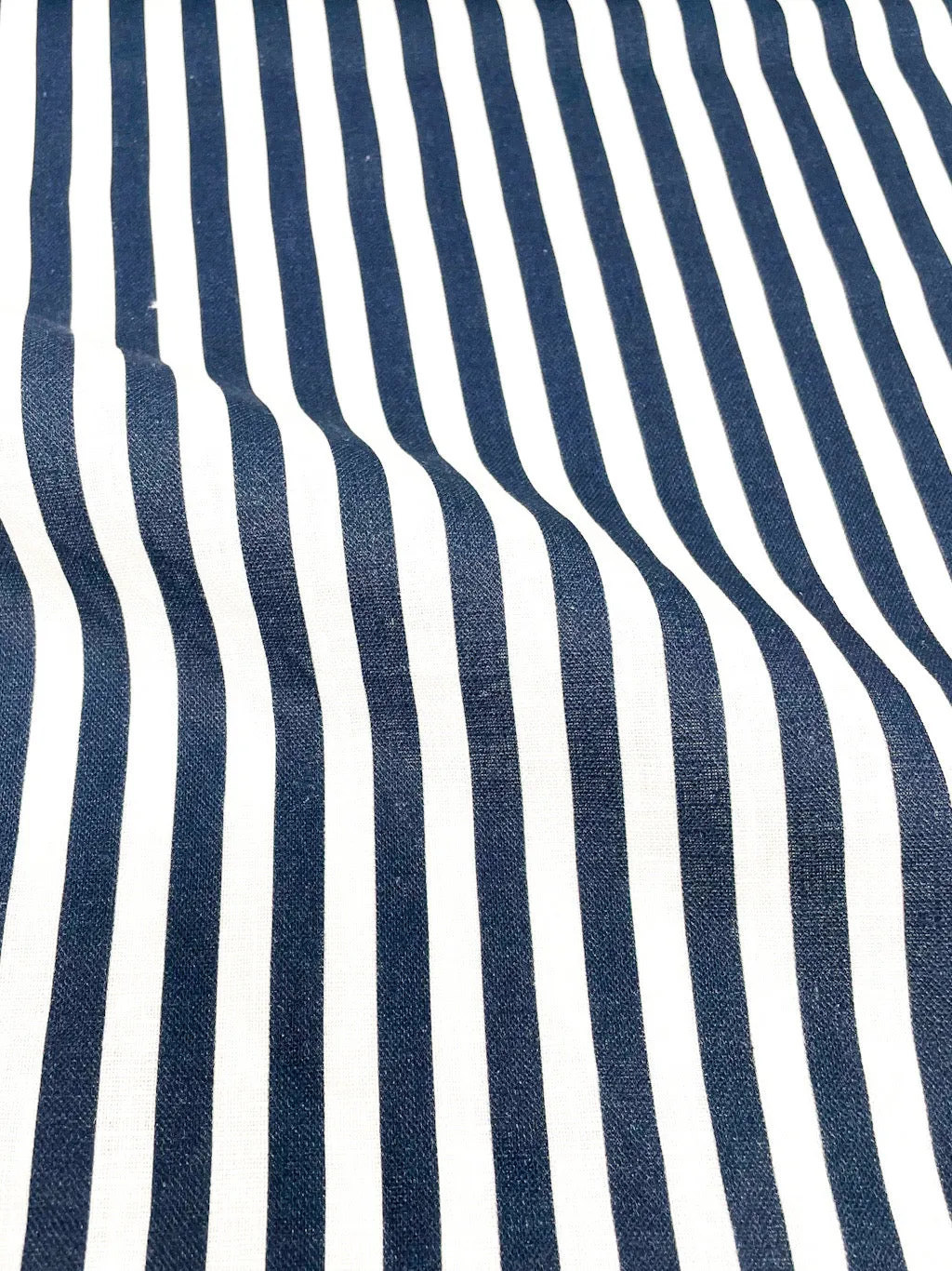 3/8" Narrow Stripe 100% Natural Linen Fabric By The Yard/CL1102