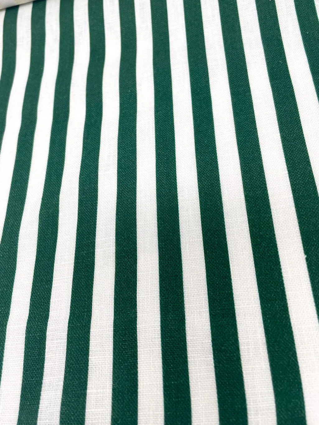 3/8" Narrow Stripe 100% Natural Linen Fabric By The Yard/CL1102