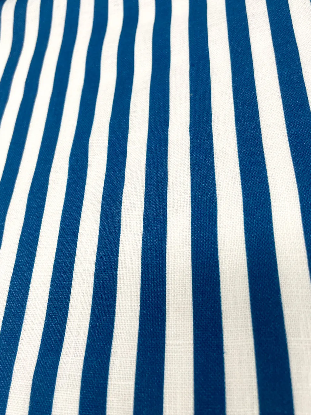 3/8" Narrow Stripe 100% Natural Linen Fabric By The Yard/CL1102