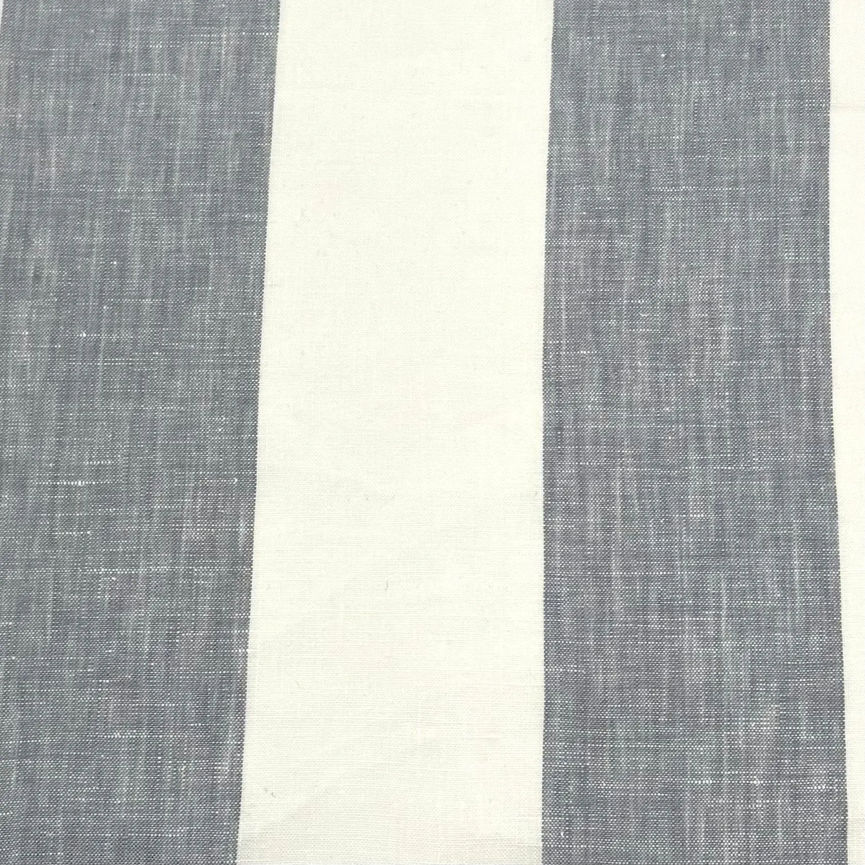3" Stripe 100% Natural Linen Fabric By The Yard/CL1055