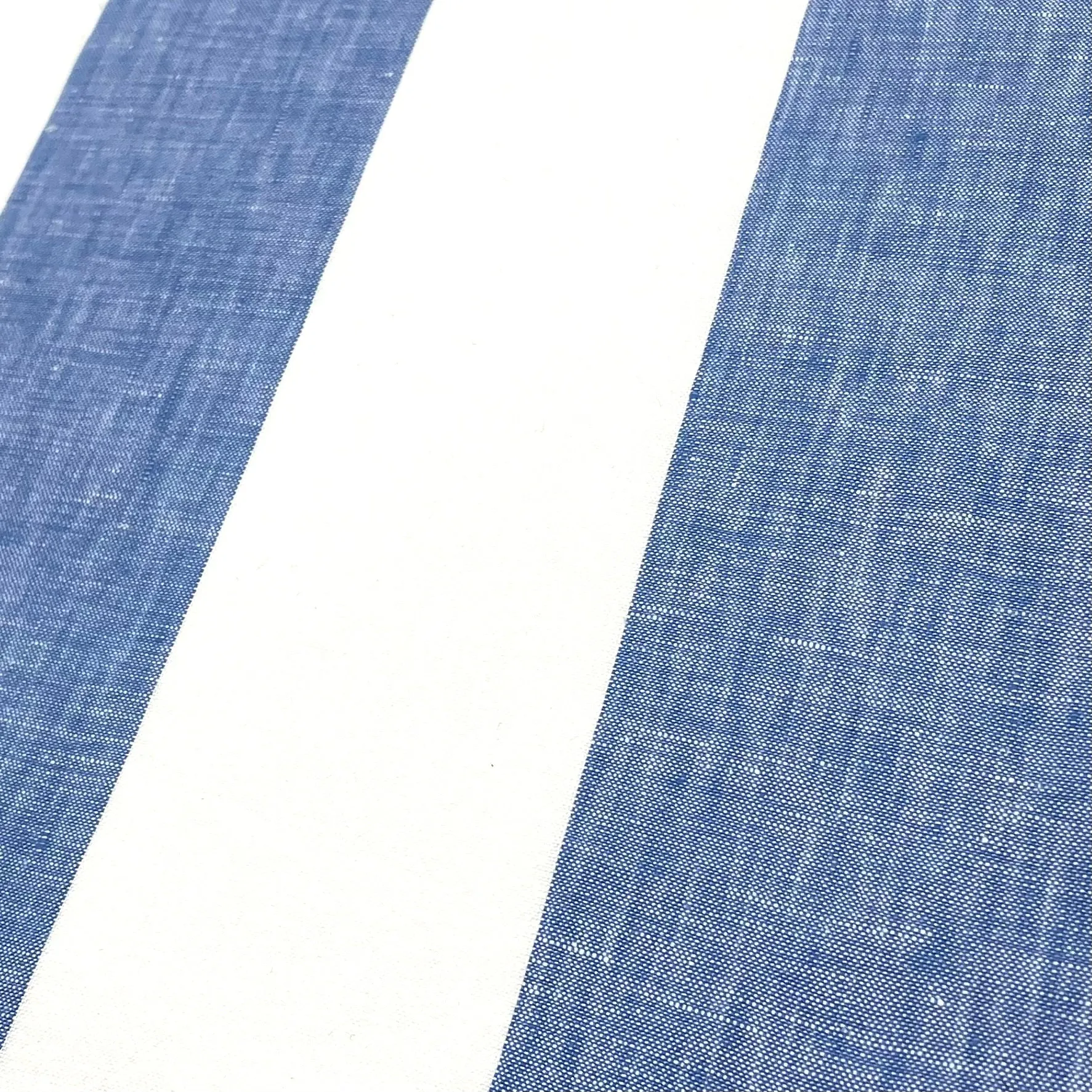 3" Stripe 100% Natural Linen Fabric By The Yard/CL1055