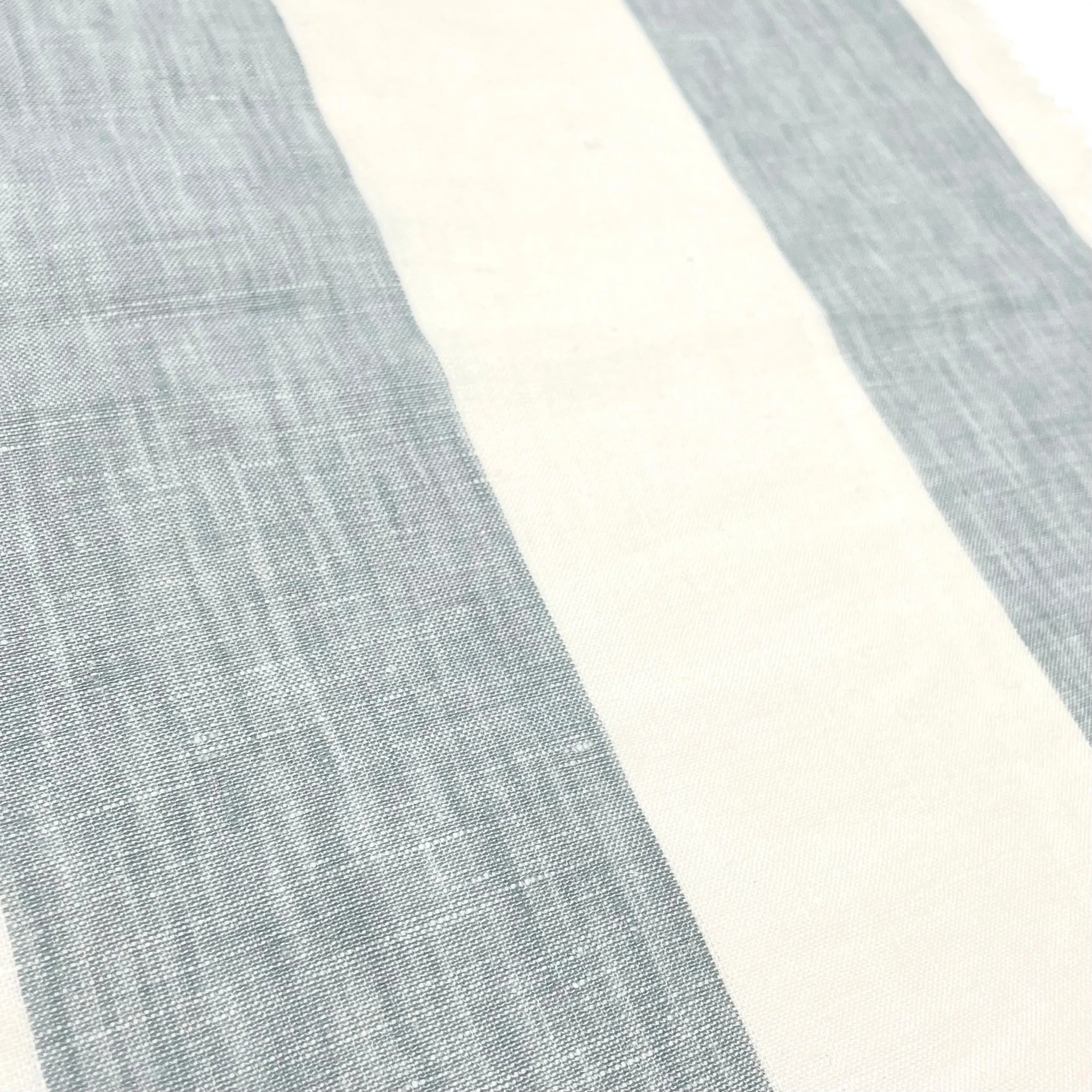 3" Stripe 100% Natural Linen Fabric By The Yard/CL1055