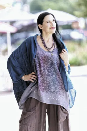 5230 Artful Summer Cardi-Sapphire-Butterflies