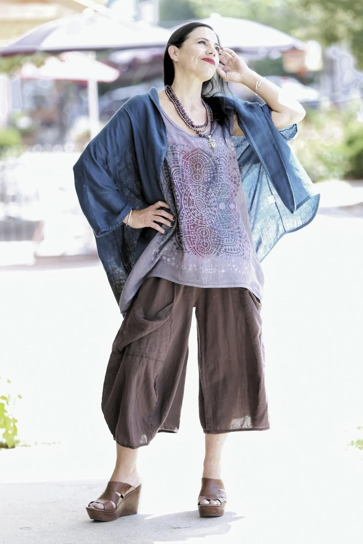 5230 Artful Summer Cardi-Sapphire-Butterflies