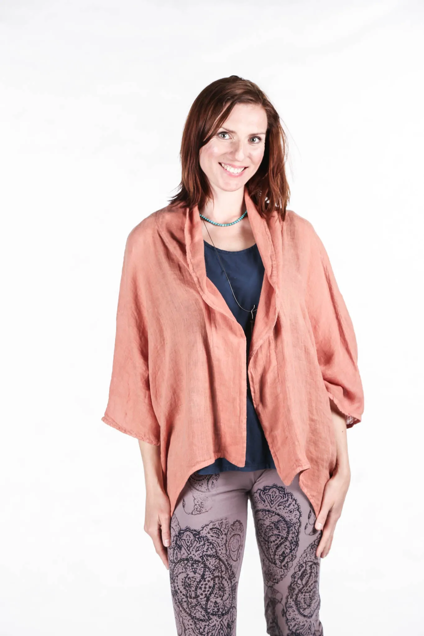 5230 Artful Summer Cardi Sunset Orange - Nouveau Feather