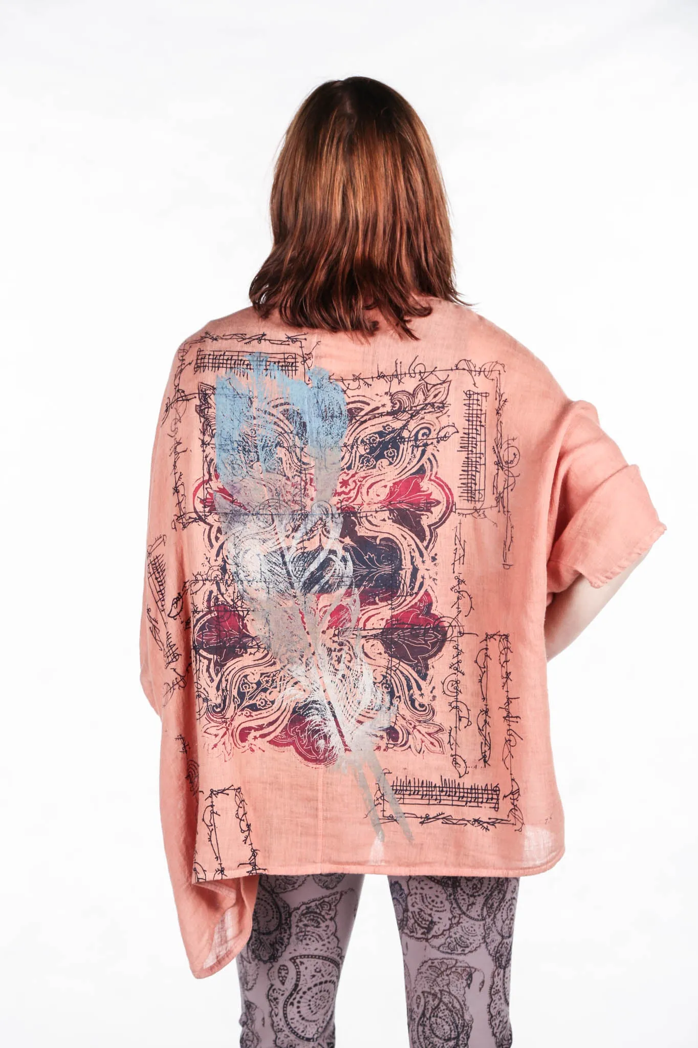 5230 Artful Summer Cardi Sunset Orange - Nouveau Feather