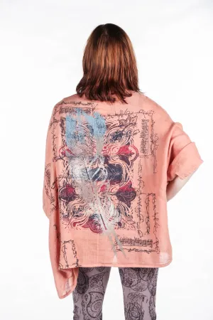 5230 Artful Summer Cardi Sunset Orange - Nouveau Feather