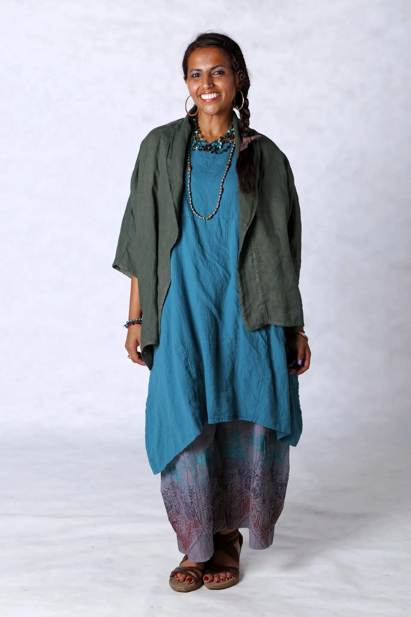 5230 Artful Summer Cardi Tourmaline Green