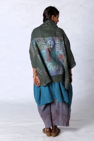 5230 Artful Summer Cardi Tourmaline Green