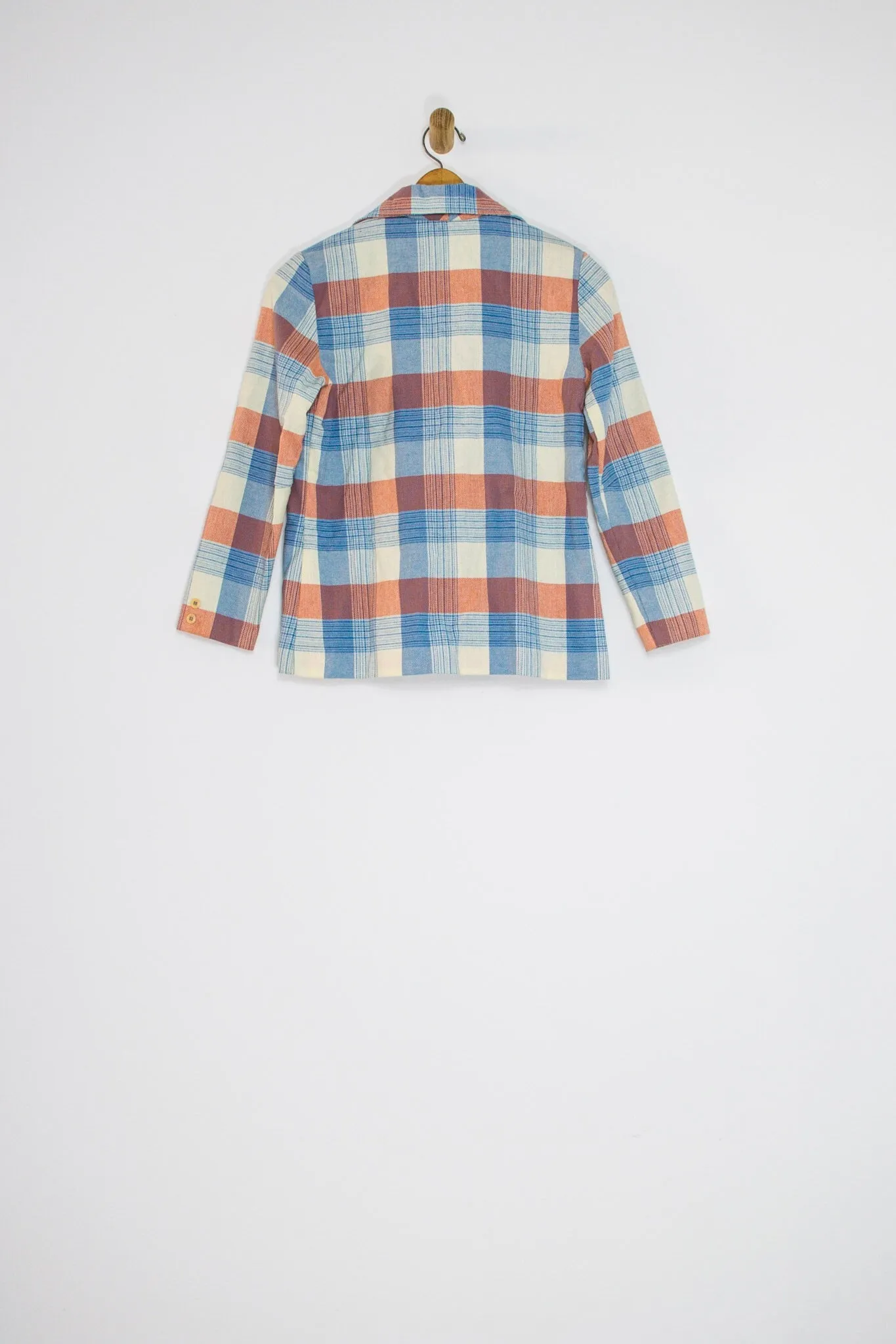 70’s PLAID BLAZER / SMALL