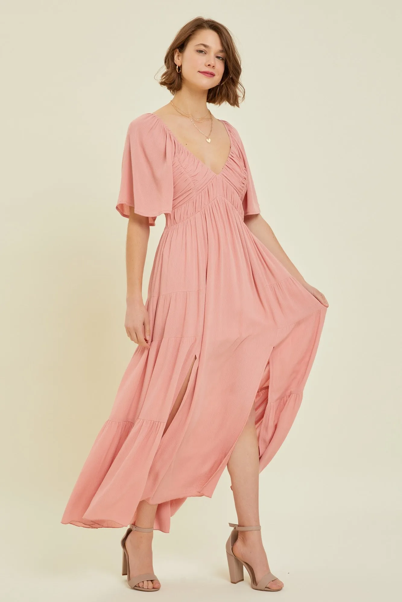 Abigail Ruffle Maxi Dress