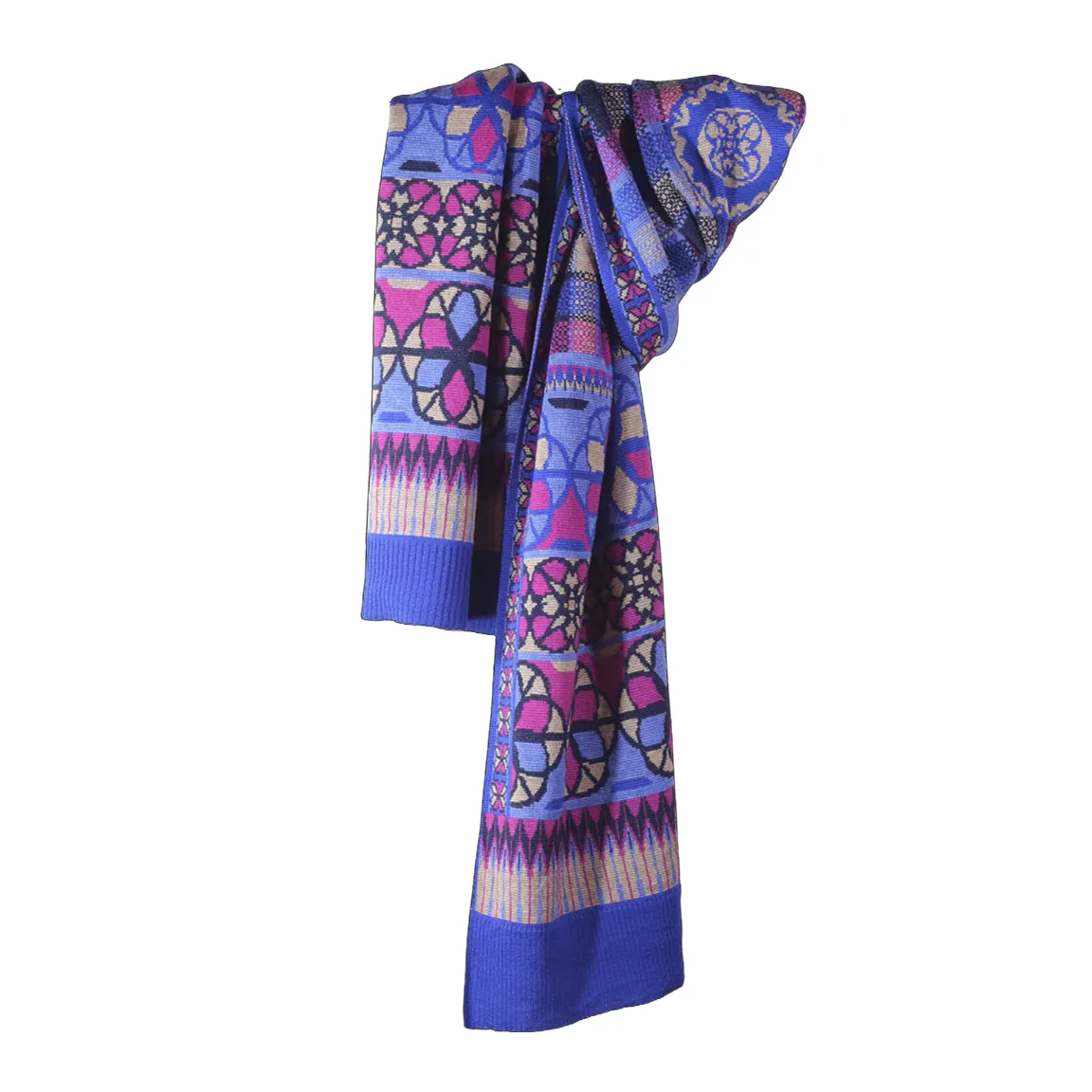 ACE OF PENTACLES WRAP IN BLUE FUCHSIA