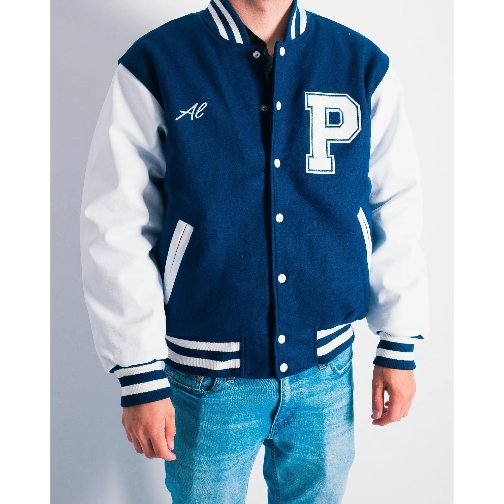 AL BUNDY POLK HIGH SCHOOL VARSITY JACKET (BLUE)