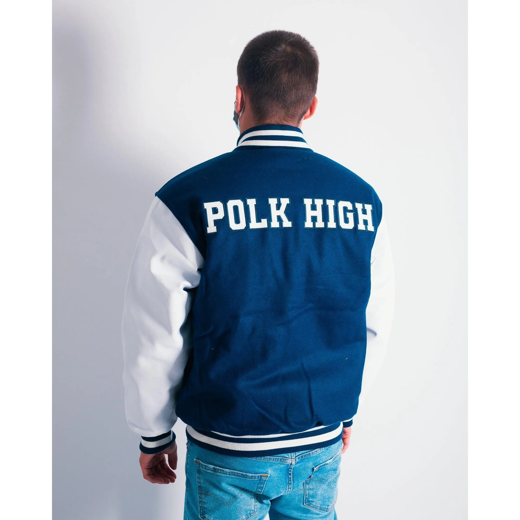 AL BUNDY POLK HIGH SCHOOL VARSITY JACKET (BLUE)