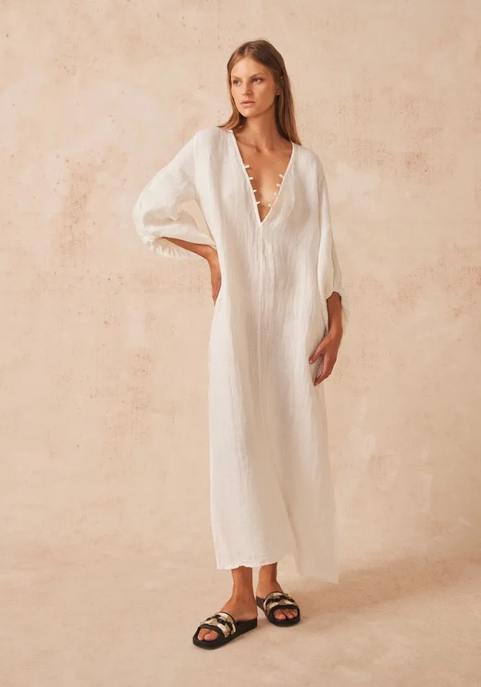 Alia Maxi Dress - Brasile Panna
