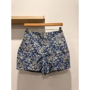 Alice   Olivia Cady High Waisted Shorts Floral Size S Pockets Embroidered Nylon