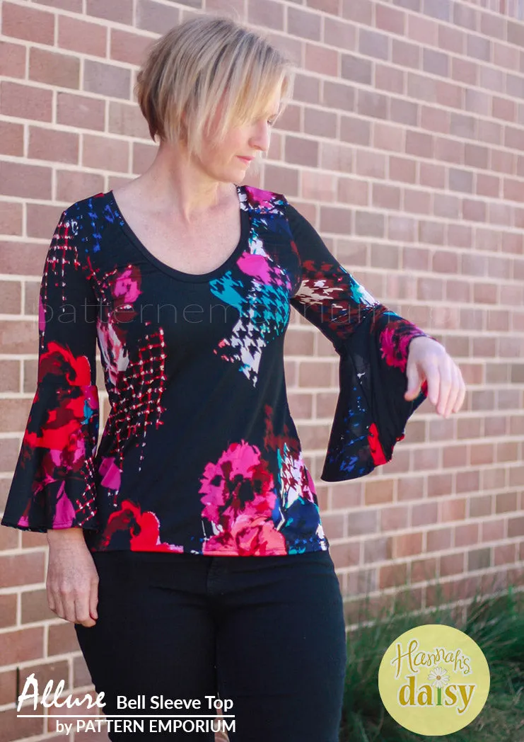 Allure | Bell Sleeve Top Sewing Pattern