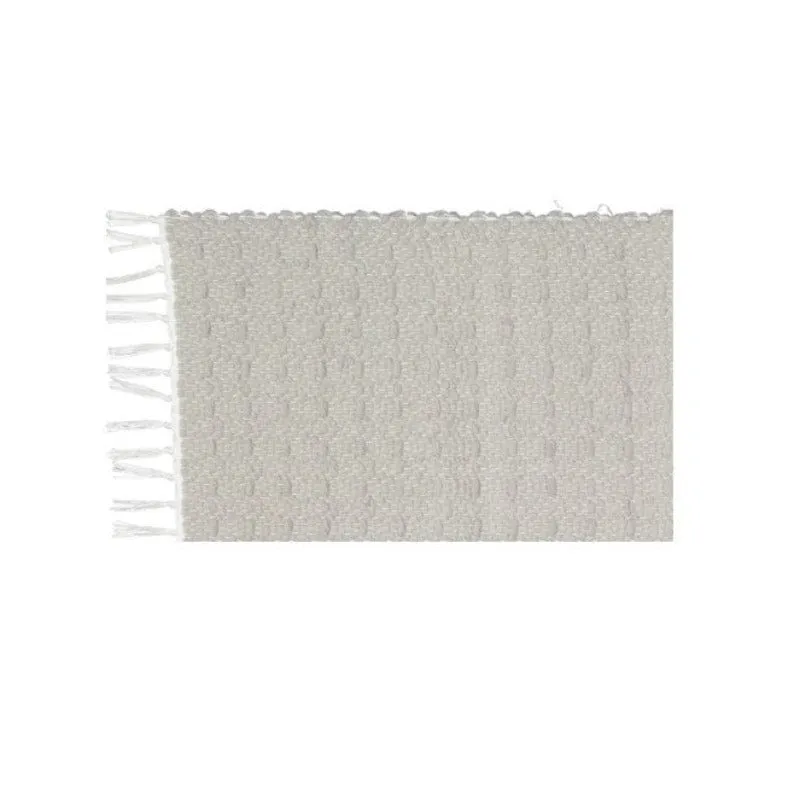 Amelia Jackson Cotton Dhurrie Twill Light Grey 75X120 cm SBED022