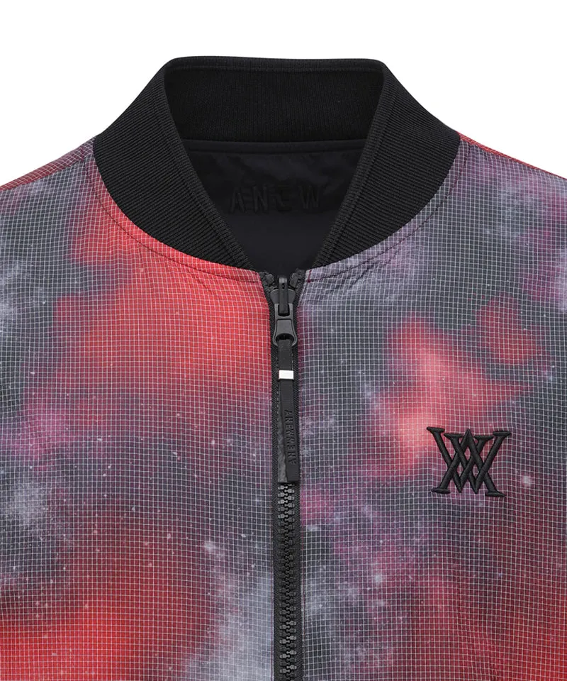 Anew Golf Men's SP Reversible Galaxy Pattern Jacket - Red