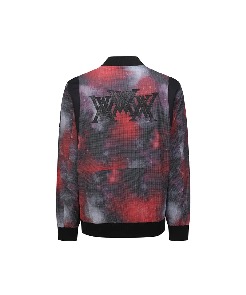 Anew Golf Men's SP Reversible Galaxy Pattern Jacket - Red