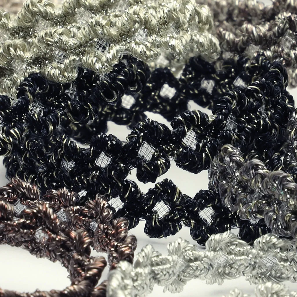 Antique Metallic Trimming Braid #1 Platinum