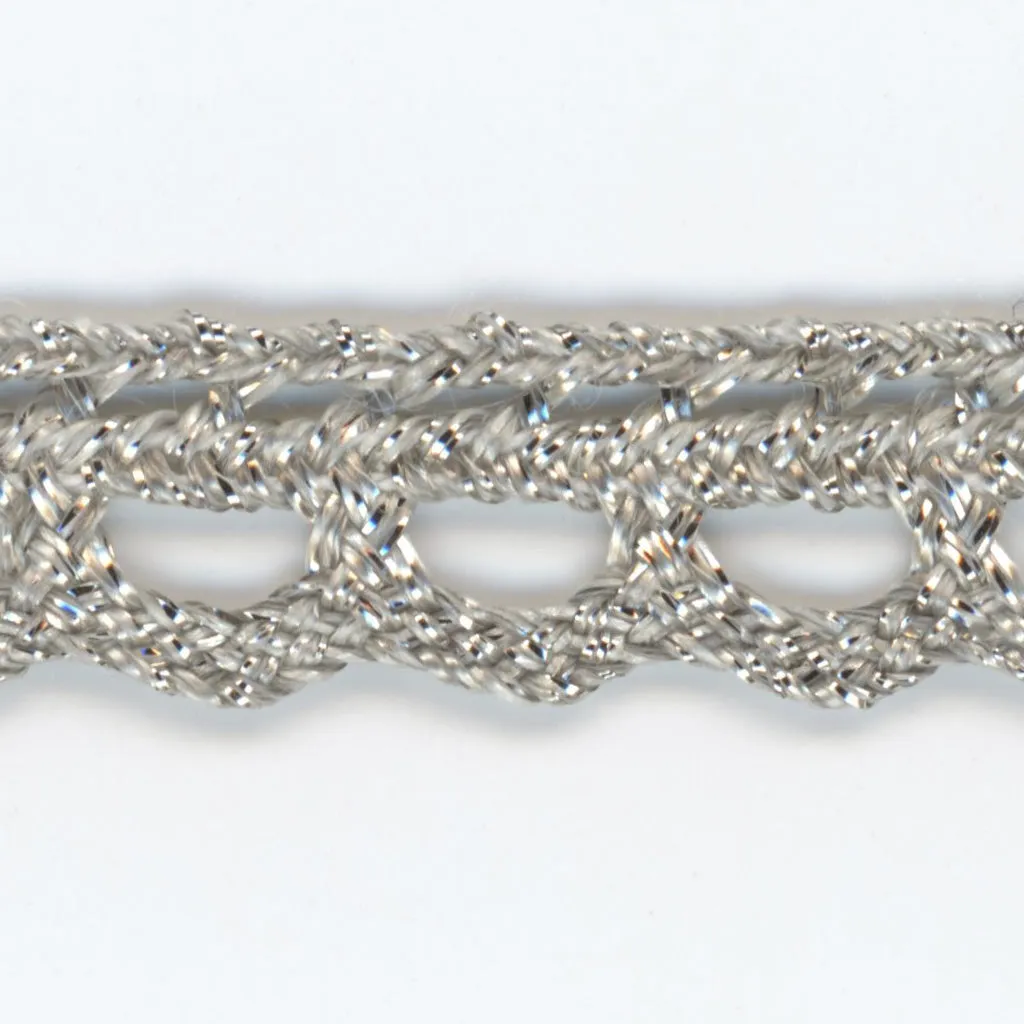 Antique Metallic Trimming Braid #1 Platinum
