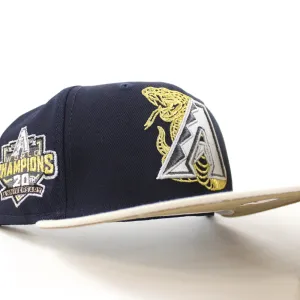 Arizona Diamondbacks 20th Anniversary New Era 59Fifty Fitted Hat (Night Shift Stone Khaki Under Brim)