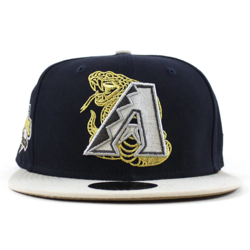Arizona Diamondbacks 20th Anniversary New Era 59Fifty Fitted Hat (Night Shift Stone Khaki Under Brim)