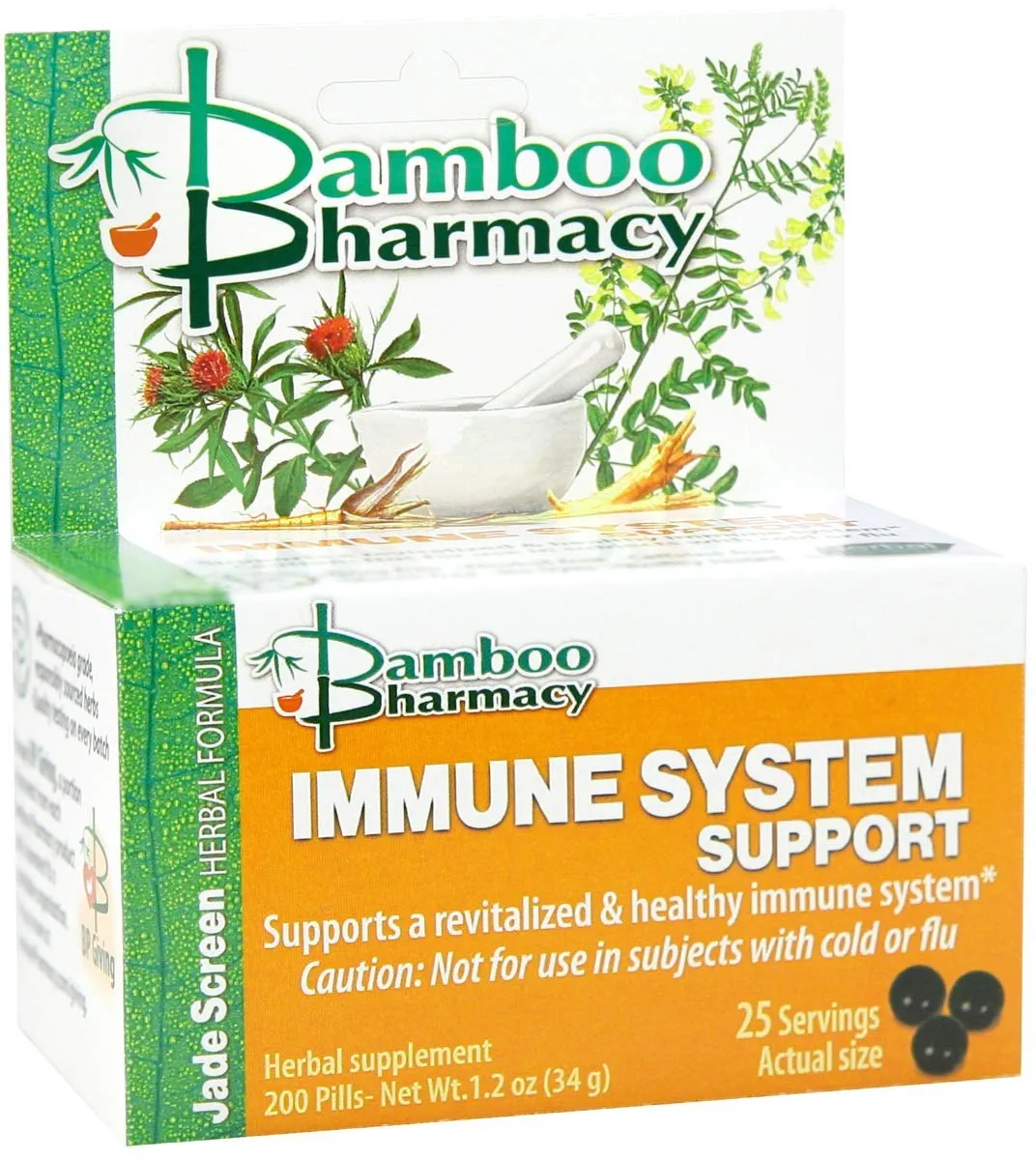 Bamboo Pharmacy, Immune System Support, Jade Screen, 200 Pills