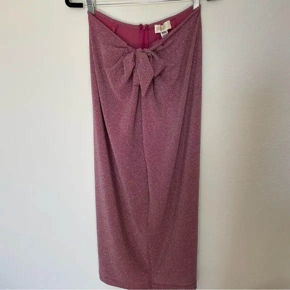 Beach Riot Suki Skirt in Beetroot Purple Pink Shine Size Medium