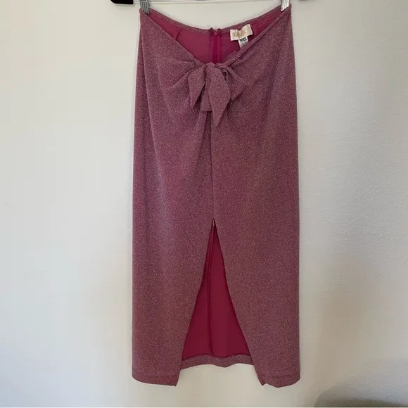 Beach Riot Suki Skirt in Beetroot Purple Pink Shine Size Medium