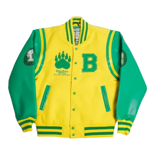 BETHEL HIGH SCHOOL "BUBBACHUCK" VARSITY JACKET (GOLD/GREEN)