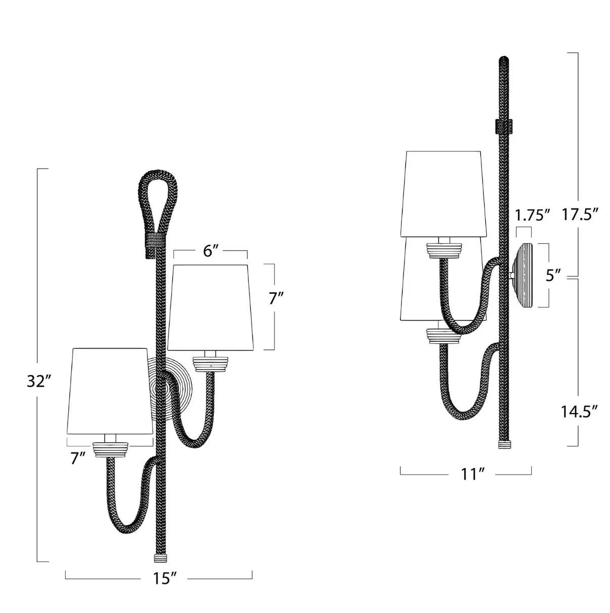 Bimini Sconce Double